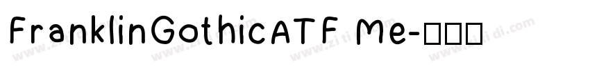 FranklinGothicATF Me字体转换
